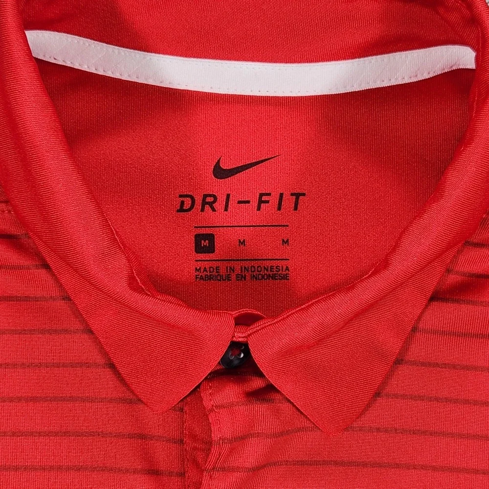Ohio State Buckeyes Shirt Mens Medium Red NCAA Football Nike Dri‎ Fit Polo